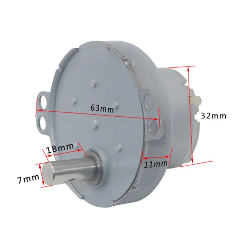 DC 12V High Torque Metal Gear Speed Reduction Motor Display Frame Moving Fan BBQ Motor Head Accessories JS50T
DC 12V High Torque Metal Gear Speed Reduction Motor Display Frame Moving Fan BBQ Motor Head Accessories JS50T