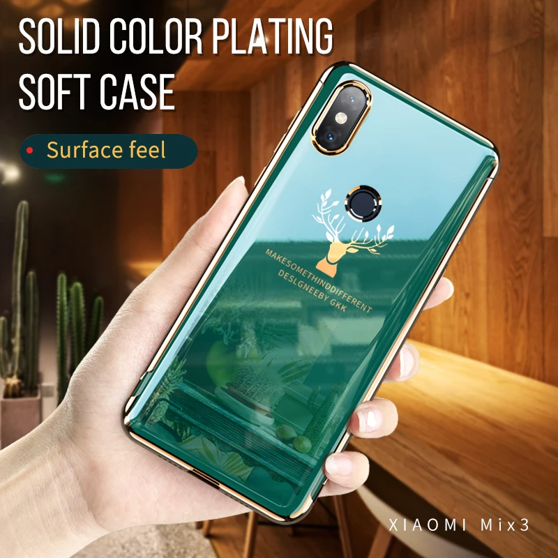 Чехол накладка GKK с рисунком для Xiaomi Mi Mix 3 чехол полной защитой противоударный