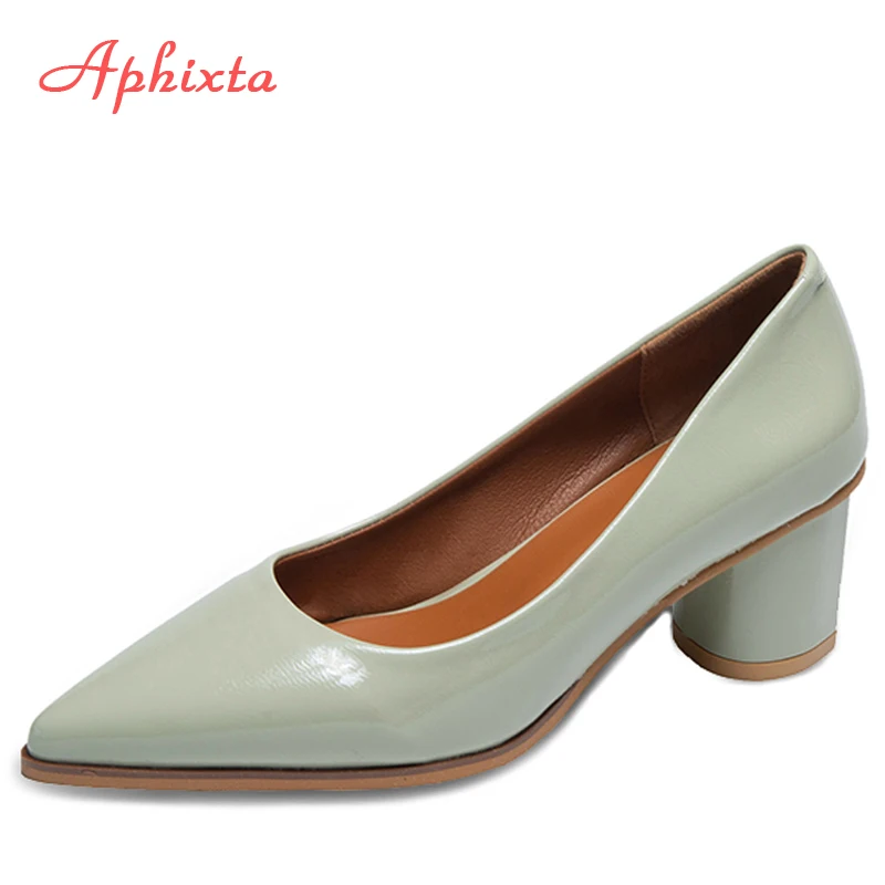 Aphixta 5cm Classic Square Heels Shoes Women Office & Career Pointed Toe Pumps Patent Leather Fashion Work Party Shoes Woman
Aphixta 5cm Classic Square Heels Shoes Women Office & Career Pointed Toe Pumps Patent Leather Fashion Work Party Shoes Woman