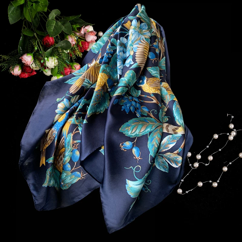 Шарф женский из натурального 100% шелка, 20 мм, 110 см 
Шарф женский из натурального 100% шелка, 20 мм, 110 см