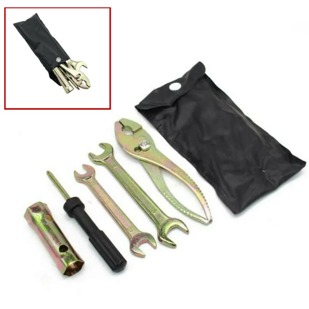 5Pcs/Set Motorcycle Tool Kit Pliers Wrench Spark Plug Maintenance Disassembly Remover With Storage Pocket
5Pcs/Set Motorcycle Tool Kit Pliers Wrench Spark Plug Maintenance Disassembly Remover With Storage Pocket
