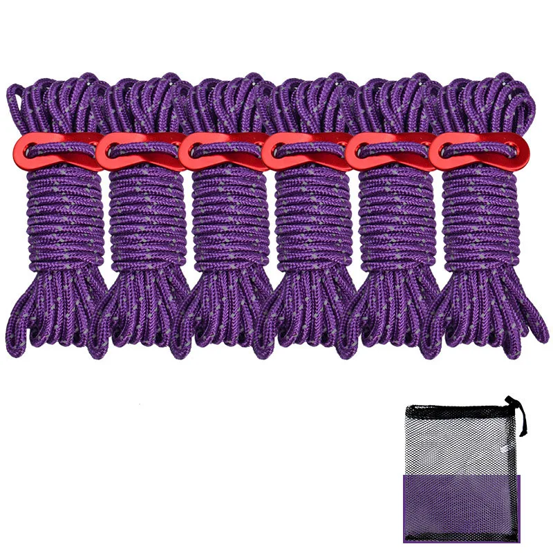 4MM Reflective Rope Outdoor Camping Tent Accessories 4M with Aluminum Alloy Wind Rope Buckle with Storage Bag Camping Tent Rope
4MM Reflective Rope Outdoor Camping Tent Accessories 4M with Aluminum Alloy Wind Rope Buckle with Storage Bag Camping Tent Rope