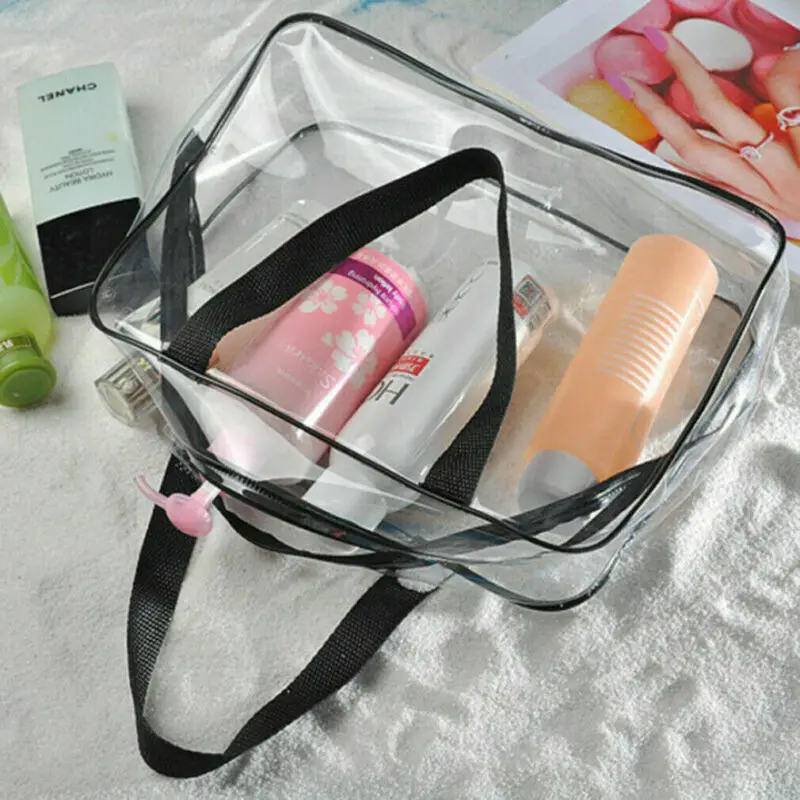 New Cosmetic Bag PVC Clear Transparent Plastic Travel Cosmetic Bag Zipper Makeup Toiletry Waterproof Organizer Bag Fashion 
New Cosmetic Bag PVC Clear Transparent Plastic Travel Cosmetic Bag Zipper Makeup Toiletry Waterproof Organizer Bag Fashion