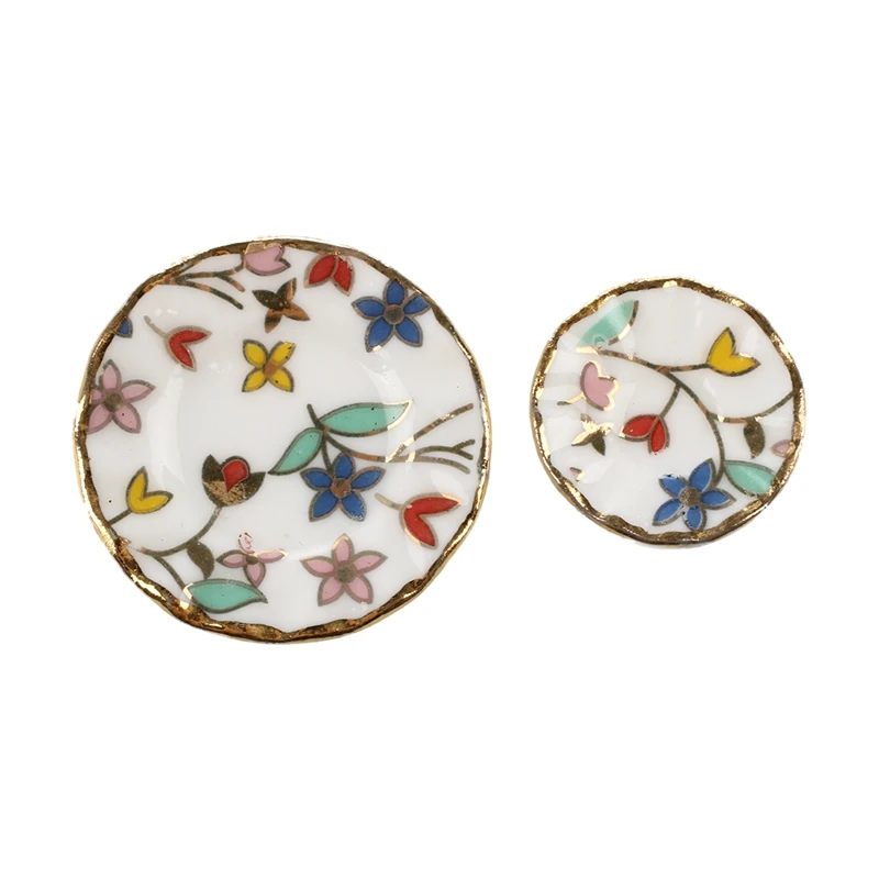 15 Piece Miniature Dollhouse dinnerware porcelain tea set tableware Cup plate Colorful floral print
15 Piece Miniature Dollhouse dinnerware porcelain tea set tableware Cup plate Colorful floral print