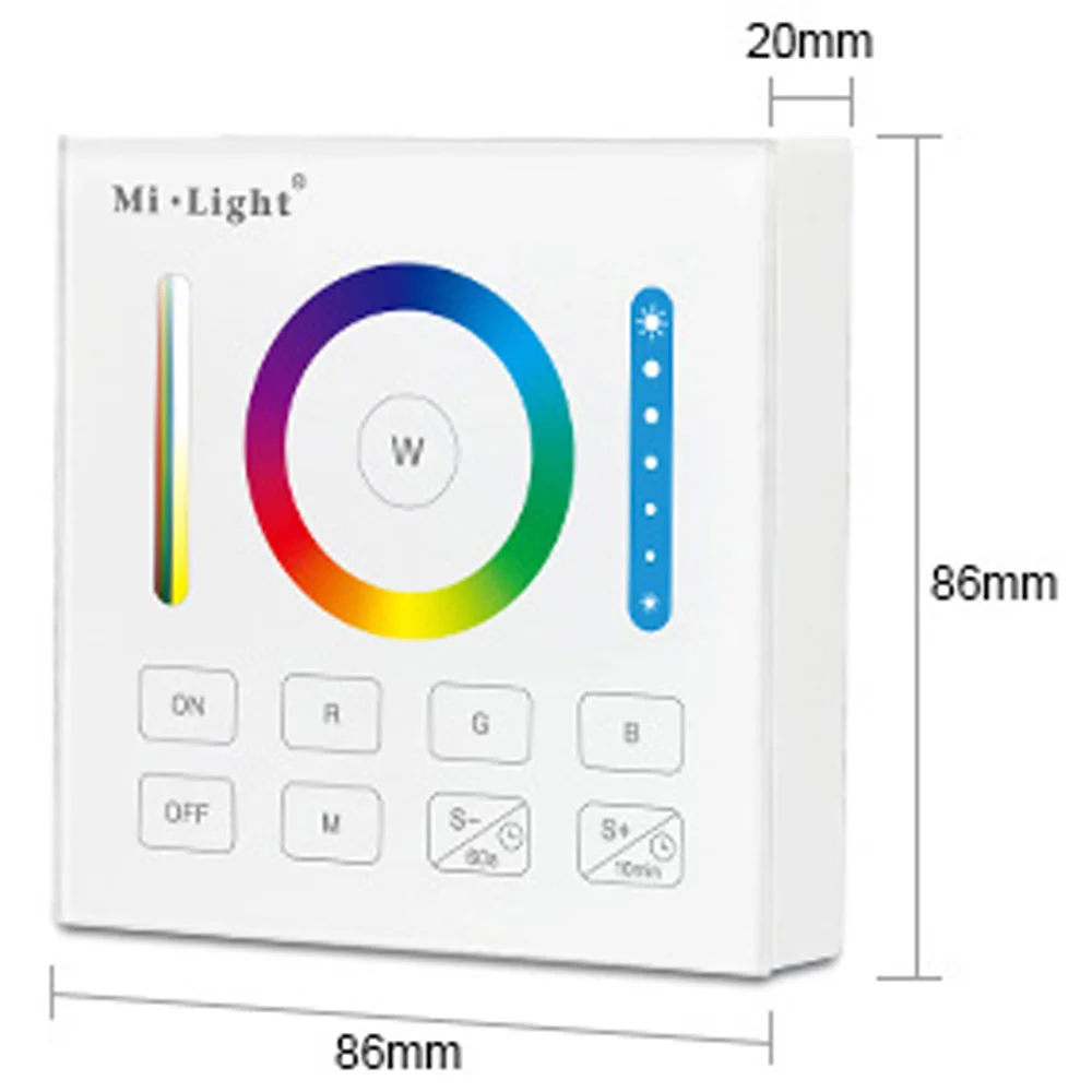 Mi.Light B0 Smart Panel Remote RGB CCT RGB RGBW Controller Timing Function for Milight RGB RGBW RGBWW Led Controllers
Mi.Light B0 Smart Panel Remote RGB CCT RGB RGBW Controller Timing Function for Milight RGB RGBW RGBWW Led Controllers