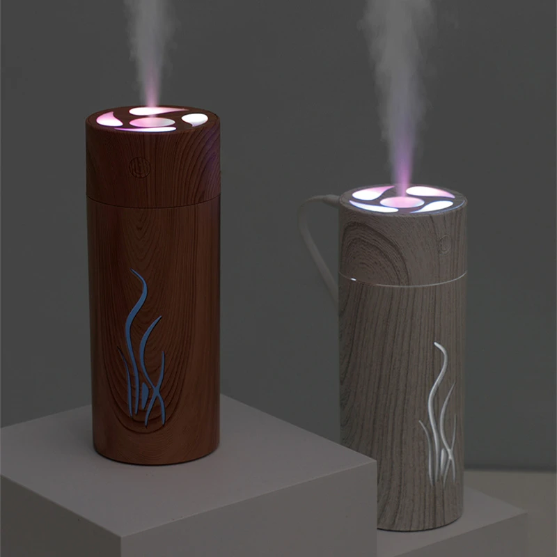 260ML Mini Car Air Humidifier Wood Grain Cool Mist Maker Fogger USB Ultrasonic Home Purifier Silent Umidificador with Color Lamp
260ML Mini Car Air Humidifier Wood Grain Cool Mist Maker Fogger USB Ultrasonic Home Purifier Silent Umidificador with Color Lamp