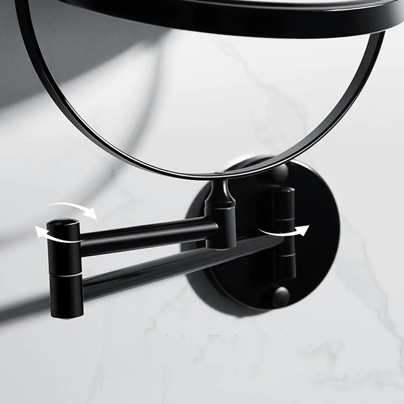 New Bathroom Black Mirror Wall-mounted Makeup Mirror Bathroom Beauty Mirror Folding Magnifying Glass Wall-mounted Mirrors
New Bathroom Black Mirror Wall-mounted Makeup Mirror Bathroom Beauty Mirror Folding Magnifying Glass Wall-mounted Mirrors