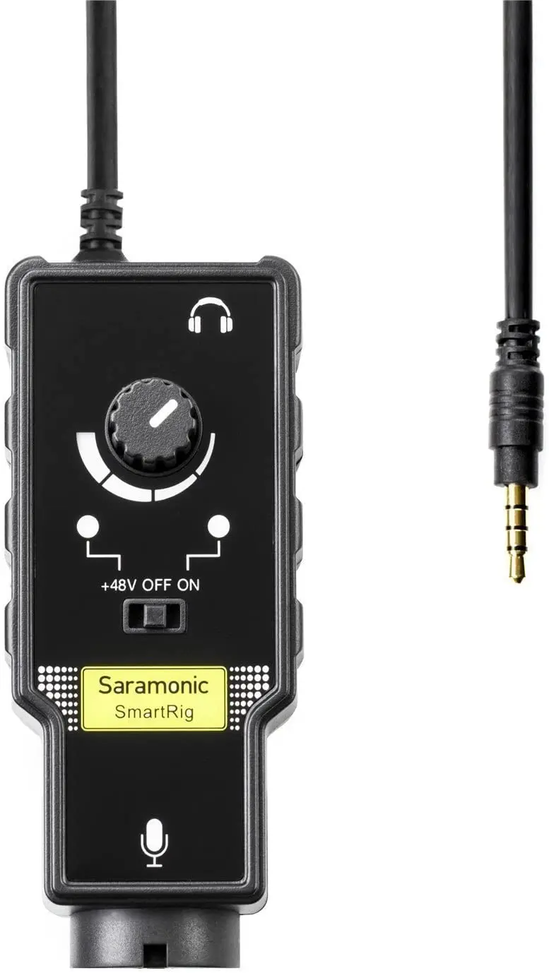 Saramonic Smartrig II XLR Microphone & 6.3mm Guitar Adapter with Phantom Power Preamp Amplifier for iPhone 12 pro max
Saramonic Smartrig II XLR Microphone & 6.3mm Guitar Adapter with Phantom Power Preamp Amplifier for iPhone 12 pro max