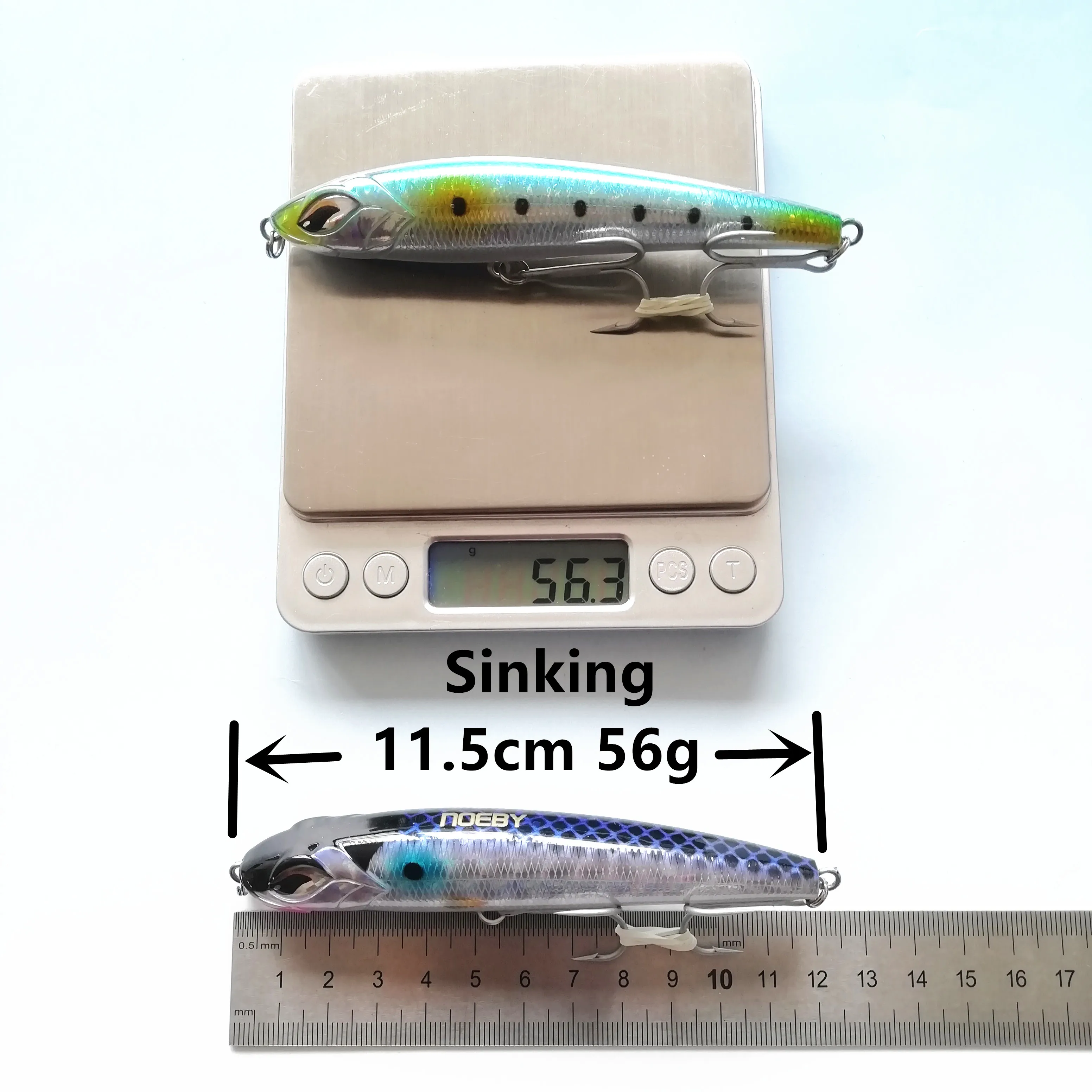 NOEBY 2pcs 115mm 60g Large Sea Fishing Lures Sinking Pencil Wobblers For Bass Artificial Fishing Tackle
NOEBY 2pcs 115mm 60g Large Sea Fishing Lures Sinking Pencil Wobblers For Bass Artificial Fishing Tackle
