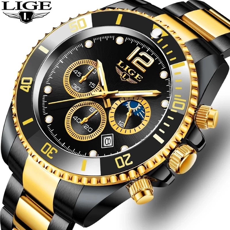 2021 LIGE Men Watches Brand Luxury Waterproof Stainless Steel Watch Man Sport Clock Date Quartz Wristwatch Relogio Masculino+Box
2021 LIGE Men Watches Brand Luxury Waterproof Stainless Steel Watch Man Sport Clock Date Quartz Wristwatch Relogio Masculino+Box
