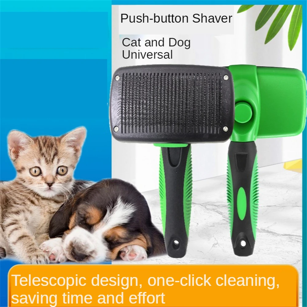 Self Cleaning Slicker Brush Cat Dog Stainless Steel Needle Large Retractable Knot Comb For Grooming and Removing Floating Hair
Self Cleaning Slicker Brush Cat Dog Stainless Steel Needle Large Retractable Knot Comb For Grooming and Removing Floating Hair