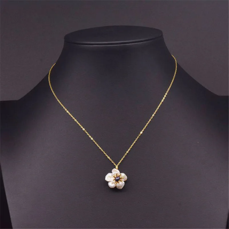 Handmade Necklace Natural Fresh Water Pearl Flower Pendant Necklace For Women Girls Wedding Birthday Gift Jewellery Accessories
Handmade Necklace Natural Fresh Water Pearl Flower Pendant Necklace For Women Girls Wedding Birthday Gift Jewellery Accessories