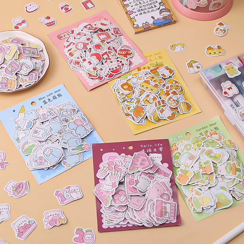 200pcs/pack Kawaii Cartoon Bear Decorative cute Stationery Stickers Scrapbooking DIY Diary Album Funny Rabbit Stick Lable
200pcs/pack Kawaii Cartoon Bear Decorative cute Stationery Stickers Scrapbooking DIY Diary Album Funny Rabbit Stick Lable