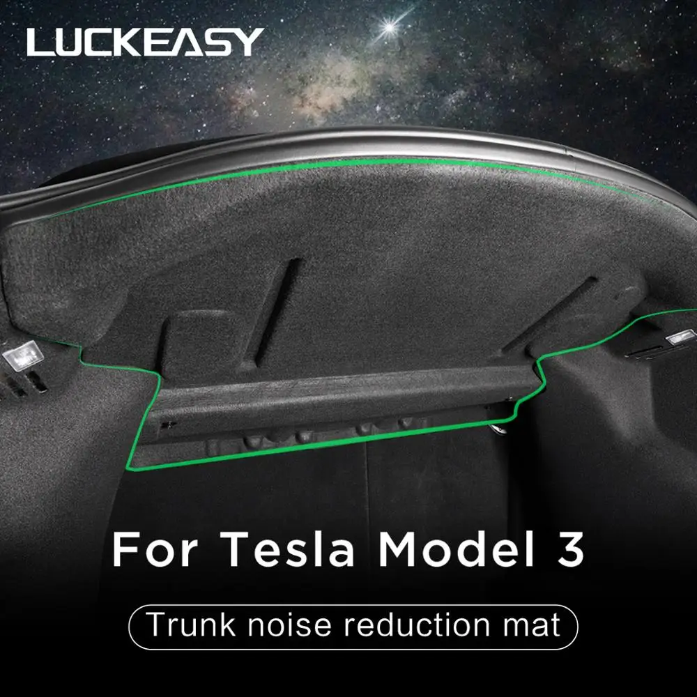 LUCKEASY амортизация и Шумоподавление для Tesla Model 3 2017 2021 подходит под заказ коврик