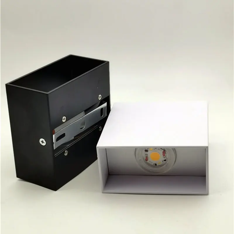 LED square indoor aisle wall lamp double head up and down light hotel room bedside lamp corridor light 6W black white 110v220v
LED square indoor aisle wall lamp double head up and down light hotel room bedside lamp corridor light 6W black white 110v220v