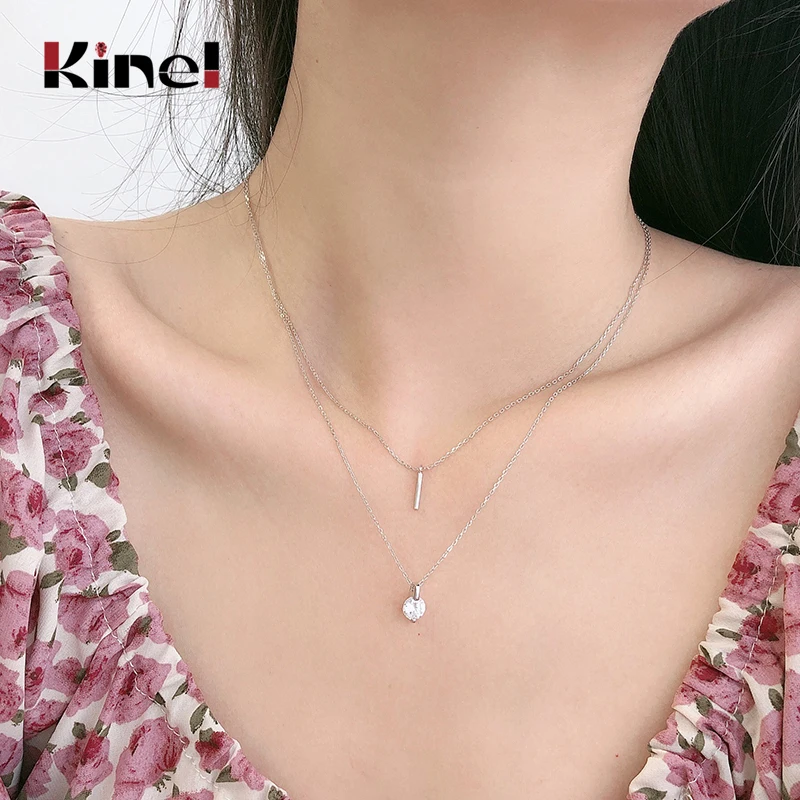 Ожерелье Kinel женское из серебра 925 пробы с двухслойной подвеской в виде капли воды из циркония
Ожерелье Kinel женское из серебра 925 пробы с двухслойной подвеской в виде капли воды из циркония