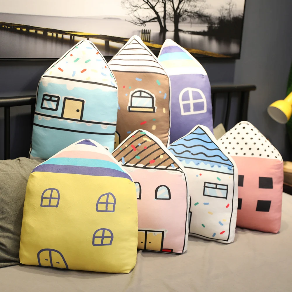 Фото Huggable 3D подушка в форме дома мягкая плюшевая домашний диван - купить