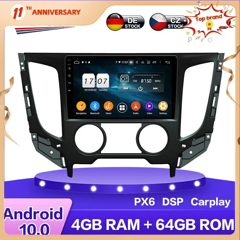 Автомобильный мультимедийный DVD-плеер для Mitsubishi TRITON 2016-2019, Android 10,0, PX6, 4 + 64 ГБ, автомобильный GPS-навигатор, стерео радио, DSP Carplay
Автомобильный мультимедийный DVD-плеер для Mitsubishi TRITON 2016-2019, Android 10,0, PX6, 4 + 64 ГБ, автомобильный GPS-навигатор, стерео радио, DSP Carplay