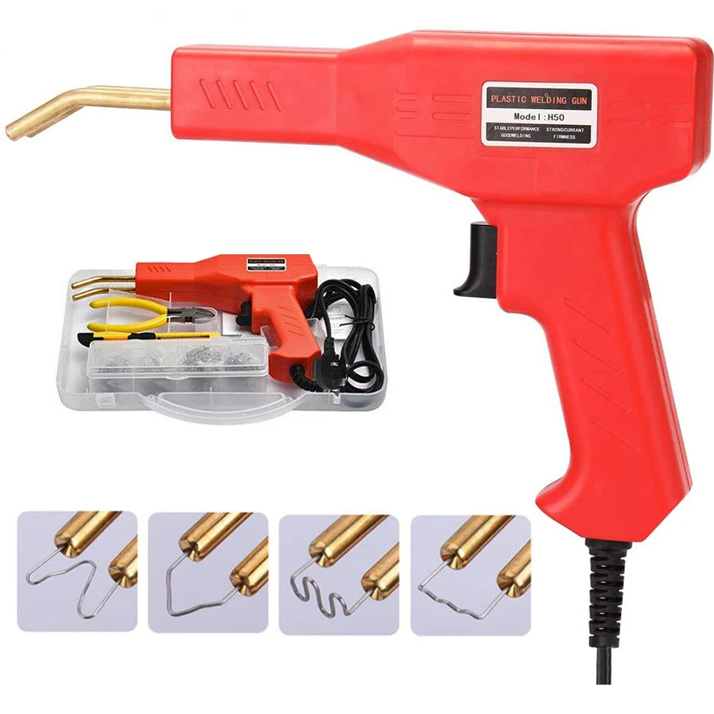 Hot Stapler Plastic Repair Car Bumper Welding Welder Machine Gun Kit+200 Staples for Repairing Head Lights Cracked Bumpers 
Hot Stapler Plastic Repair Car Bumper Welding Welder Machine Gun Kit+200 Staples for Repairing Head Lights Cracked Bumpers