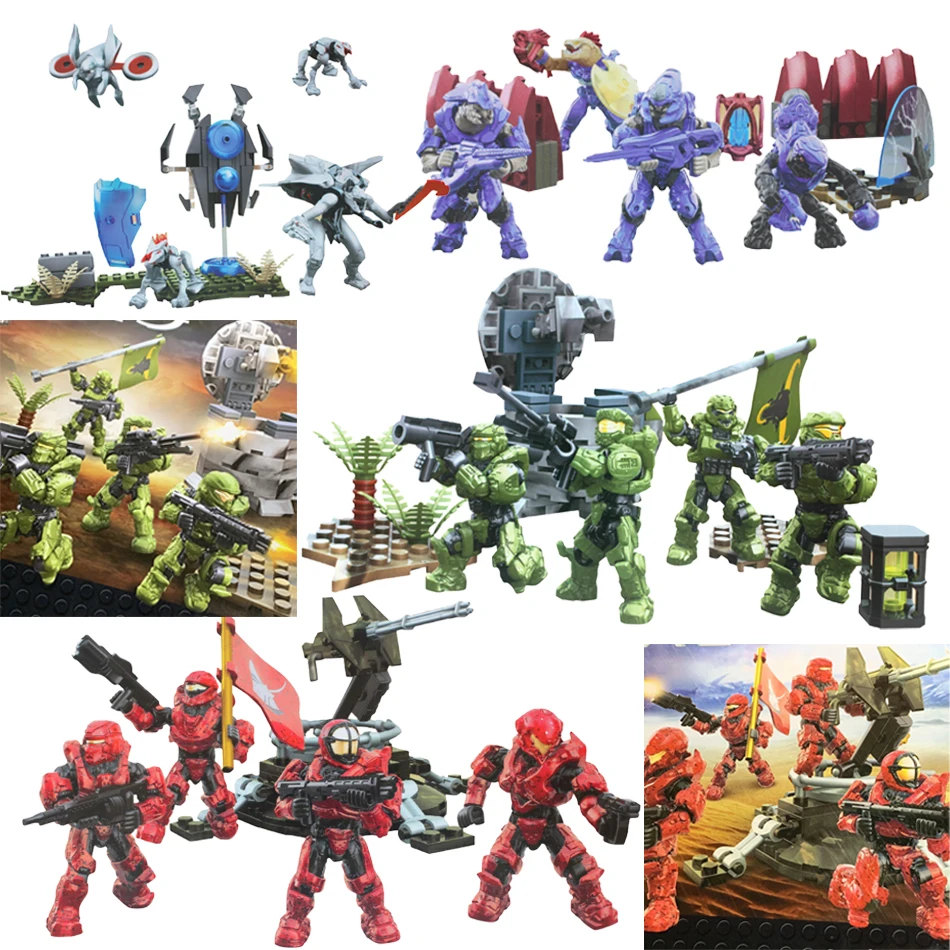 Фото Mega Bloks армированный герой стюкс гало UNSC Спартанский солдат воин Fireteam
