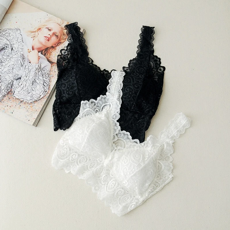 Sexy Lace Bras For Women Push Up Women Crop Top Underwear Seamless Plus Size Bra Backless Female Lingerie Brassiere Breathable
Sexy Lace Bras For Women Push Up Women Crop Top Underwear Seamless Plus Size Bra Backless Female Lingerie Brassiere Breathable