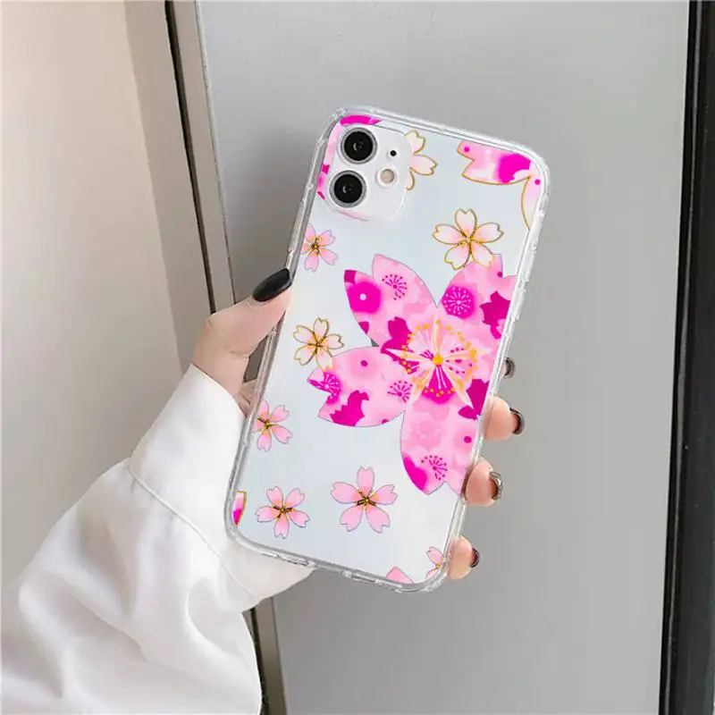 Pink Flower high quality fashion Phone Case Transparent soft For iphone 5 5s 5c se 6 6s 7 8 11 12 plus mini x xs xr pro max
Pink Flower high quality fashion Phone Case Transparent soft For iphone 5 5s 5c se 6 6s 7 8 11 12 plus mini x xs xr pro max