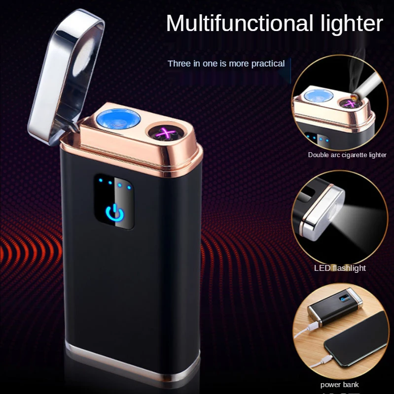 Online Celebrity Multi-functional Cigarette Lighter Charging Large-Volume Charger Windproof Double Arc Long Standby Creative Coo
Online Celebrity Multi-functional Cigarette Lighter Charging Large-Volume Charger Windproof Double Arc Long Standby Creative Coo