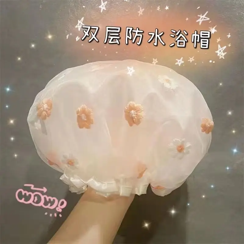 Thick 1Pcs Waterproof Bath Hat Double Layer Shower Hair Cover Women Supplies Shower Cap Bathroom Accessories
Thick 1Pcs Waterproof Bath Hat Double Layer Shower Hair Cover Women Supplies Shower Cap Bathroom Accessories