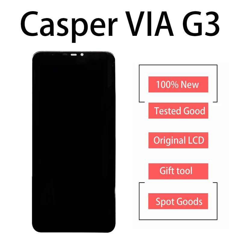 Новый ЖК-дисплей для Casper VIA G3 G 3, ЖК-экран, сенсорный экран, дигитайзер, ЖК-экран в сборе, запчасть для ремонта телефона
Новый ЖК-дисплей для Casper VIA G3 G 3, ЖК-экран, сенсорный экран, дигитайзер, ЖК-экран в сборе, запчасть для ремонта телефона