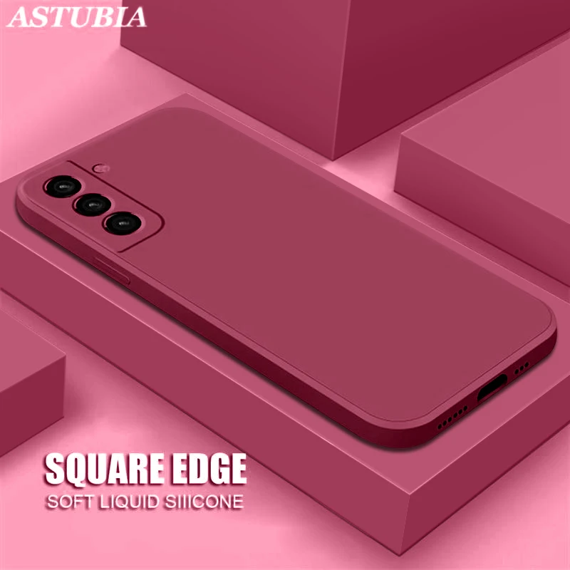 Оригинальный квадратный чехол из жидкого силикона для Samsung Galaxy A51 A50 A72 A71 A70 A52 A42 A32