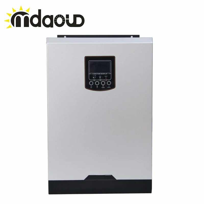 MDAOUD 5000w Solar Inverter Inbulid MPPT 80A Controller Pv 500v Pure Sine Wave Hybrid Converter With WiFI/300W inverter
MDAOUD 5000w Solar Inverter Inbulid MPPT 80A Controller Pv 500v Pure Sine Wave Hybrid Converter With WiFI/300W inverter
