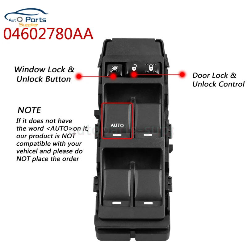 High Quality 4602780AA Power Master Window Control Switch 04602780AA for Dodge Chrysler Jeep Avenger Caliber Patriot
High Quality 4602780AA Power Master Window Control Switch 04602780AA for Dodge Chrysler Jeep Avenger Caliber Patriot