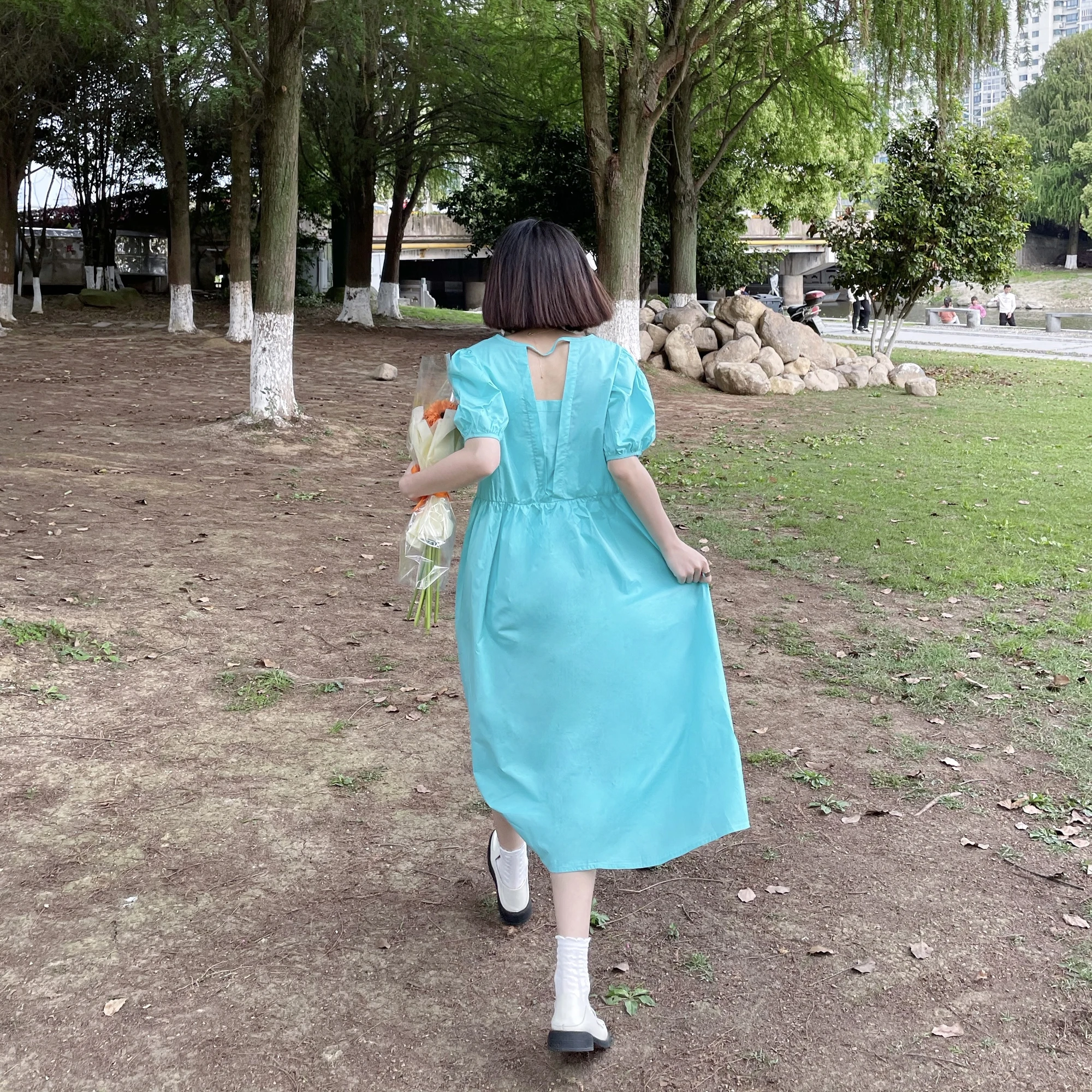 Sweet Solid Color Cute Girls Lolita Dress Princess Vintage Dresses Puff Sleeve Loose Leisure Mid-Calf Summer Skirt Student
Sweet Solid Color Cute Girls Lolita Dress Princess Vintage Dresses Puff Sleeve Loose Leisure Mid-Calf Summer Skirt Student