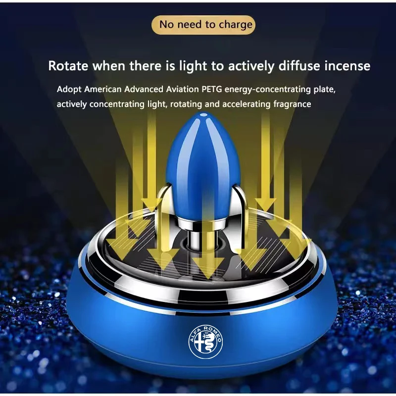 New Solar Car Perfume Rocket Rotation Aromatherapy For Alfa Romeo 159 147 156 166 Giuliett Car Personalized Creative Decorations
New Solar Car Perfume Rocket Rotation Aromatherapy For Alfa Romeo 159 147 156 166 Giuliett Car Personalized Creative Decorations