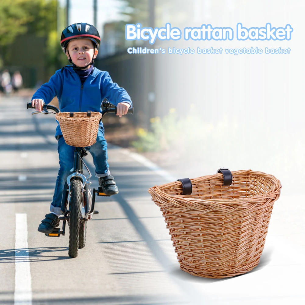 Children Bicycle Rattan Basket Handle Bar Wicker Hand Woven Carrier Cycling Scooters Front Bag Pannier Kids Bike Storage Basket
Children Bicycle Rattan Basket Handle Bar Wicker Hand Woven Carrier Cycling Scooters Front Bag Pannier Kids Bike Storage Basket