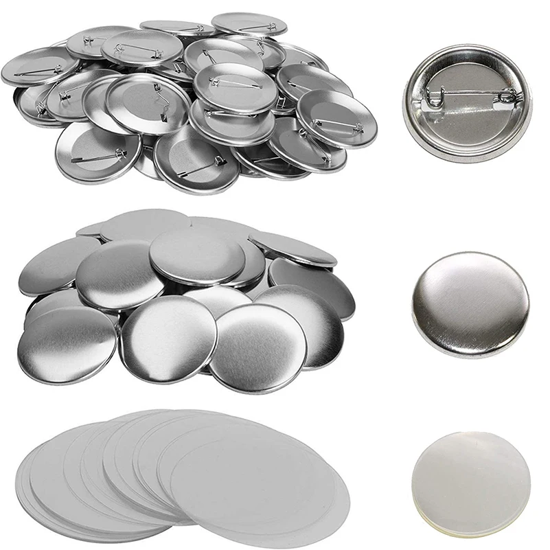 

Metal Button Pins Blank Button Badge Parts Maker значки набор 25MM/32MM/37MM/44MM/50MM/56MM/58MM 100PCS