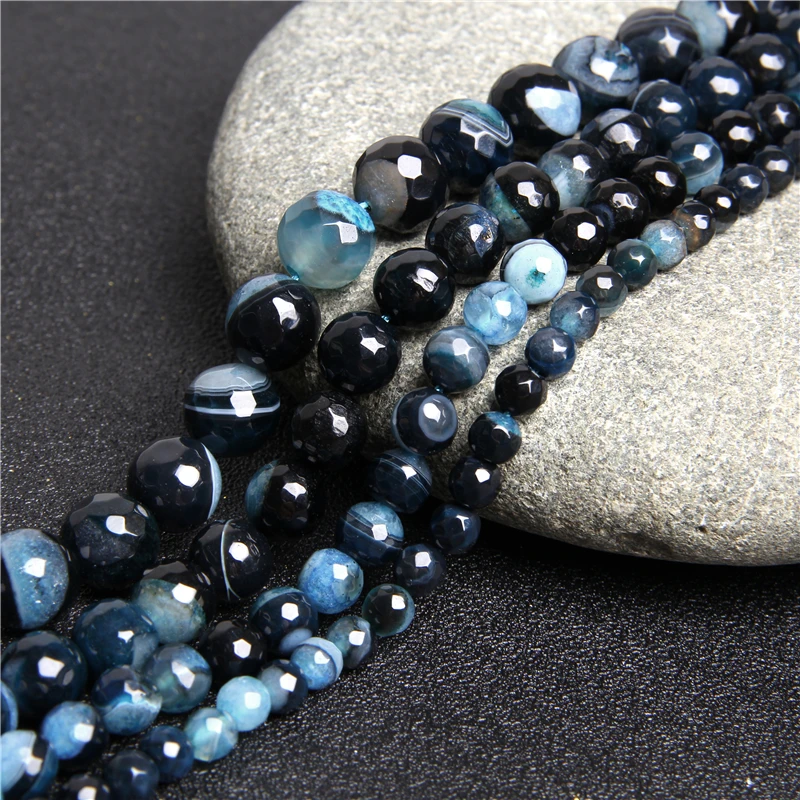 Natural Stone Faceted Blue Quartz Agates Beads 6 8 10 12mm Pick Size Smooth Round Loose Beads for Jewelry Making DIY Bracelet
Natural Stone Faceted Blue Quartz Agates Beads 6 8 10 12mm Pick Size Smooth Round Loose Beads for Jewelry Making DIY Bracelet