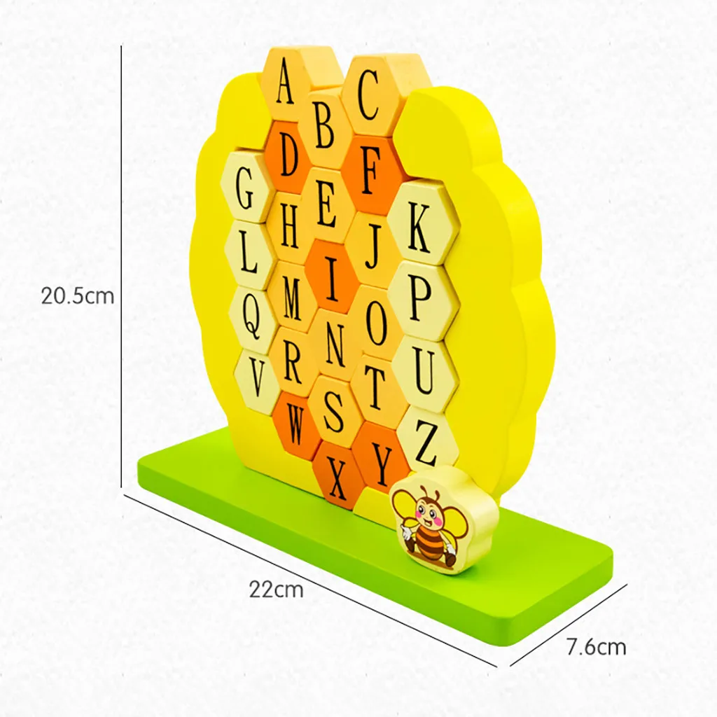 Fashion Early Education Toys 26 Words Learning Toys For Kids Wooden bees Wall Colorful Learning Interactive Gift for Kids Y1225
Fashion Early Education Toys 26 Words Learning Toys For Kids Wooden bees Wall Colorful Learning Interactive Gift for Kids Y1225