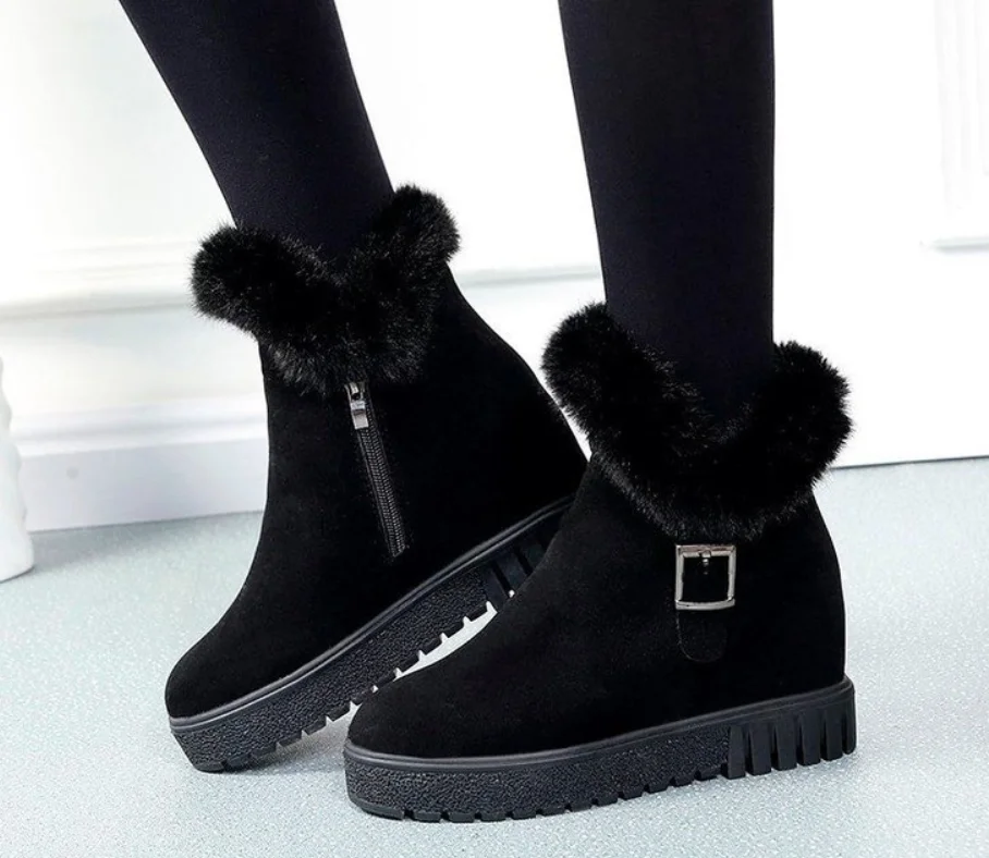 Comfortable Hot Sale Women's winter boots Fashion Warm Plush Ankle boots for women Non-slip Zipper Boots 
Comfortable Hot Sale Women's winter boots Fashion Warm Plush Ankle boots for women Non-slip Zipper Boots