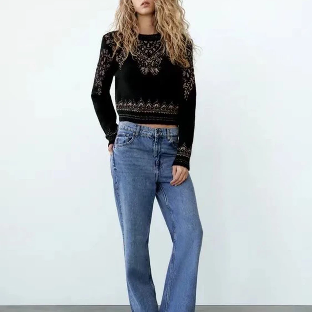 XIKOM 2021 Autumn Women Sweaters And Pullovers Women Long Sleeve Top Floral Pullover Sweater Oversize Streetwear Sweater Knitted
XIKOM 2021 Autumn Women Sweaters And Pullovers Women Long Sleeve Top Floral Pullover Sweater Oversize Streetwear Sweater Knitted