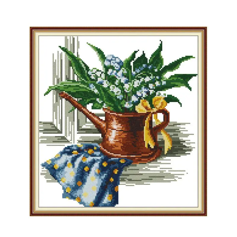 Greenery cross stitch kit aida 14ct 11ct count printed canvas stitches embroidery DIY handmade needlework
Greenery cross stitch kit aida 14ct 11ct count printed canvas stitches embroidery DIY handmade needlework