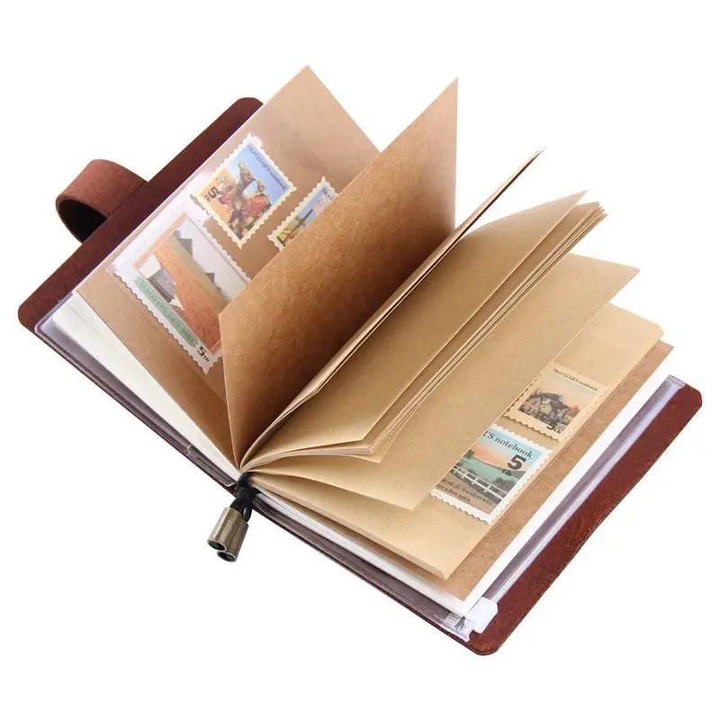 Handmade Traveler's Notebook, Leather Travel Journal Notebook for Men & Women, Perfect for Writing, Gifts, Travelers, 5.2 x 4 In
Handmade Traveler's Notebook, Leather Travel Journal Notebook for Men & Women, Perfect for Writing, Gifts, Travelers, 5.2 x 4 In