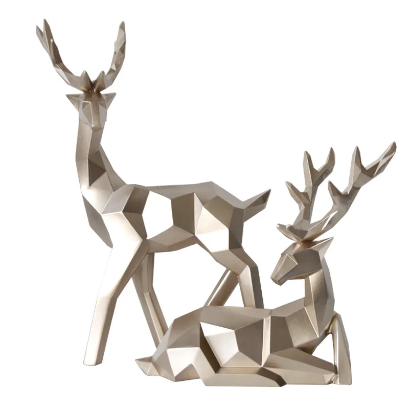Nordic Deer Ornaments Resin Figurines Decoration Modern Cut Surface Geometry Animal TV Cabinet Desktop Home Decor Crafts 2PCS
Nordic Deer Ornaments Resin Figurines Decoration Modern Cut Surface Geometry Animal TV Cabinet Desktop Home Decor Crafts 2PCS