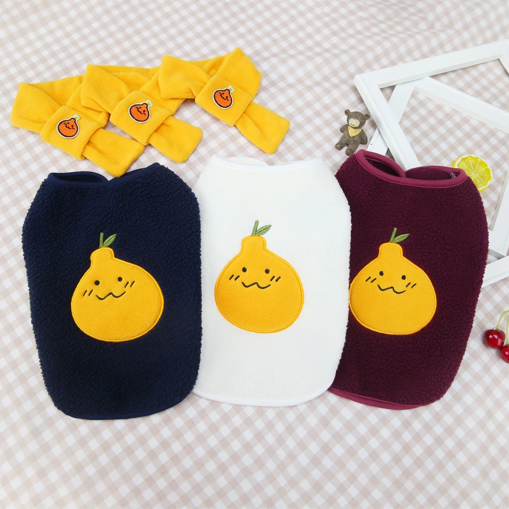 Soft Fleece Pet Clothes Dog Fruit Print Coat Small Medium Dog Cat Shirt Jacket Teddy French Bulldog Chihuahua Winter Outfit
Soft Fleece Pet Clothes Dog Fruit Print Coat Small Medium Dog Cat Shirt Jacket Teddy French Bulldog Chihuahua Winter Outfit