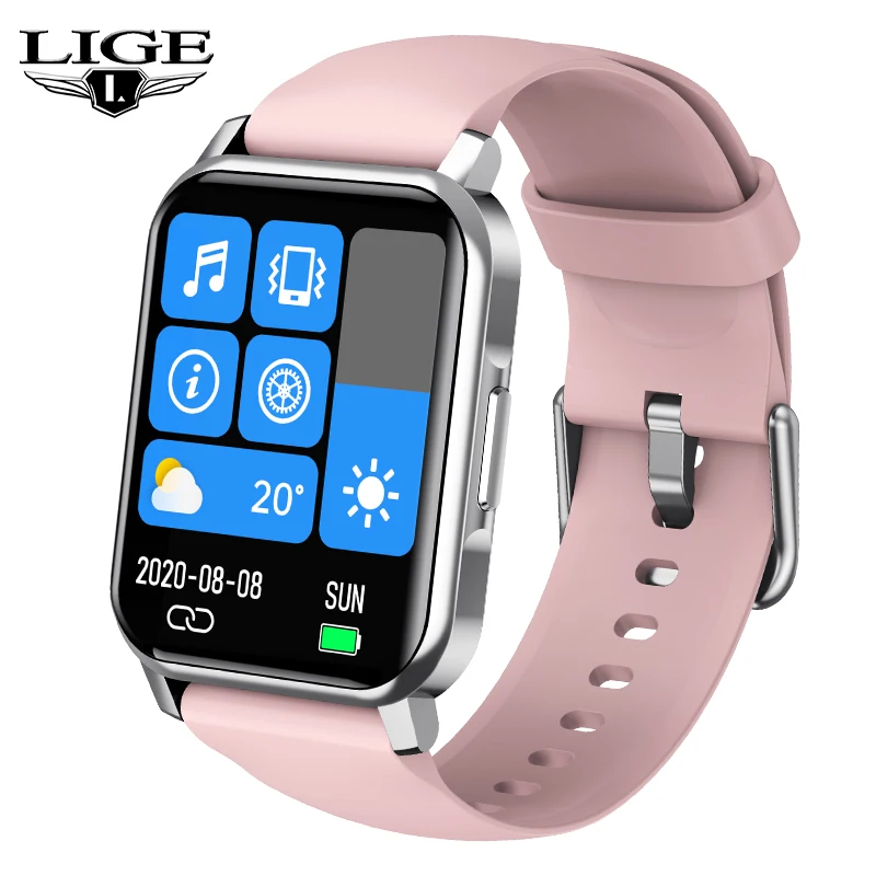 LIGE Smart Watch Women Waterproof 1.72 Inch Screen Sports Bracelet Music Control Fitness Tracker Men Smartwatch For Android IOS
LIGE Smart Watch Women Waterproof 1.72 Inch Screen Sports Bracelet Music Control Fitness Tracker Men Smartwatch For Android IOS