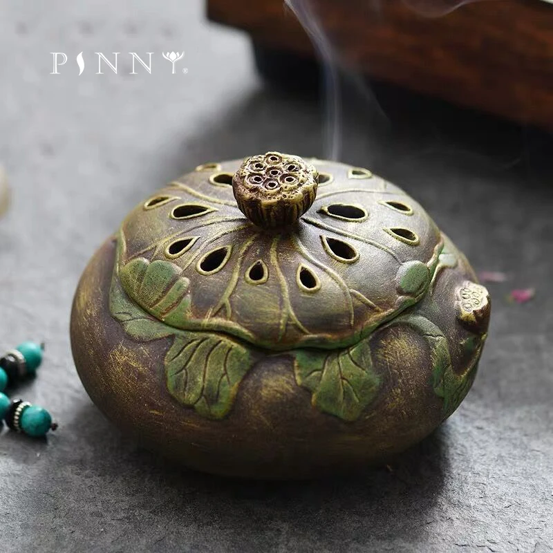 PINNY Ceramic Color Lotus Incense Burner Antique Sandalwood Incense Base Tea Ceremony Accessories Budha Censer Cone
PINNY Ceramic Color Lotus Incense Burner Antique Sandalwood Incense Base Tea Ceremony Accessories Budha Censer Cone