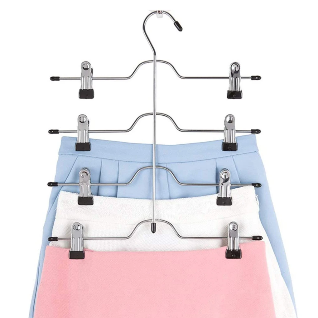 Multi-Functional Skirt Hanger 4 Tier Pants Holder Clip Steel Adjustable Space Saving Trousers Hanging Rack Clothes Storage Rack
Multi-Functional Skirt Hanger 4 Tier Pants Holder Clip Steel Adjustable Space Saving Trousers Hanging Rack Clothes Storage Rack