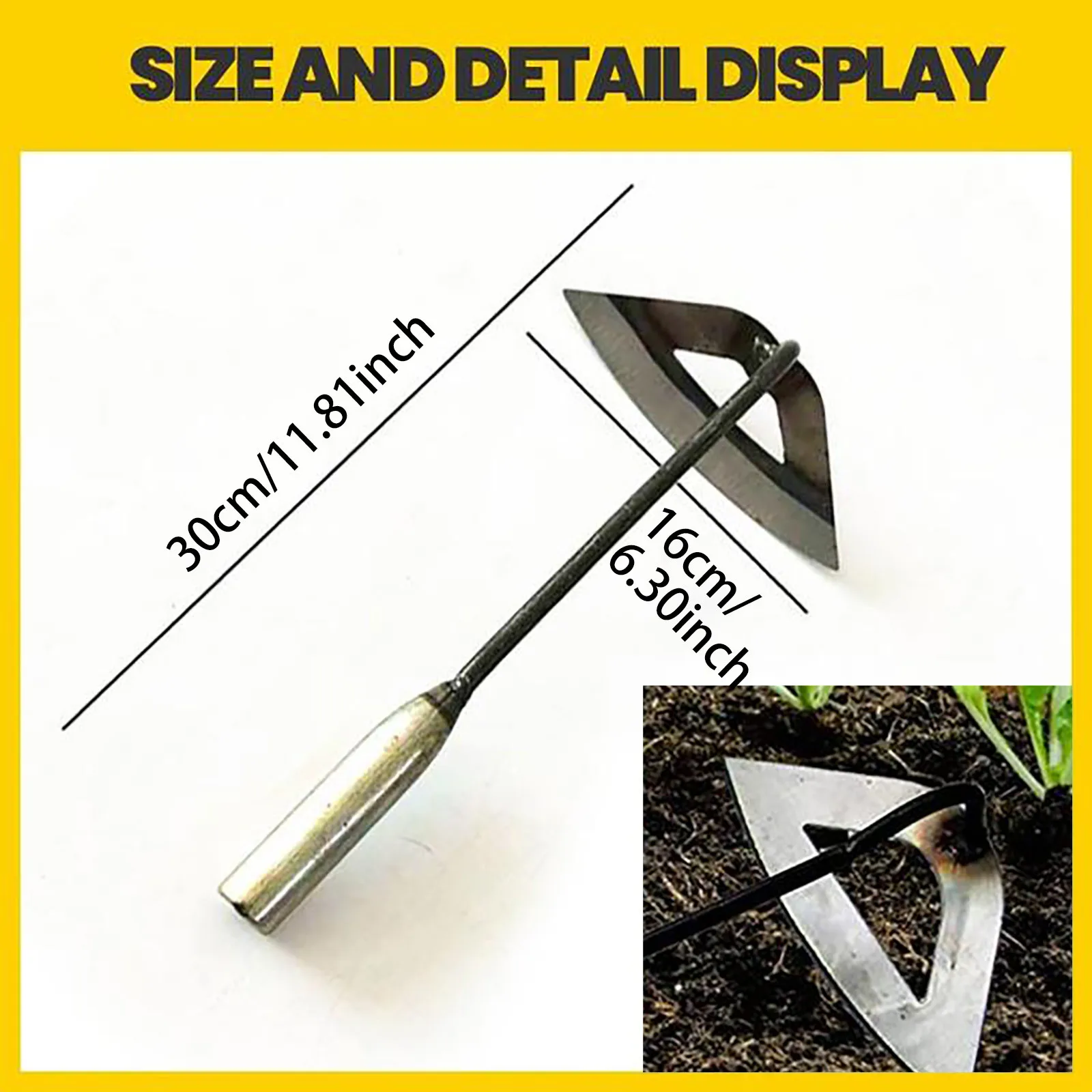 1P All-Steel Hardened Hollow Hoe Sharp Handmade Hoe Gardening Outdoor Farm Tool Tool Digging So-il Vegetable Flower Dual-use Hoe
1P All-Steel Hardened Hollow Hoe Sharp Handmade Hoe Gardening Outdoor Farm Tool Tool Digging So-il Vegetable Flower Dual-use Hoe
