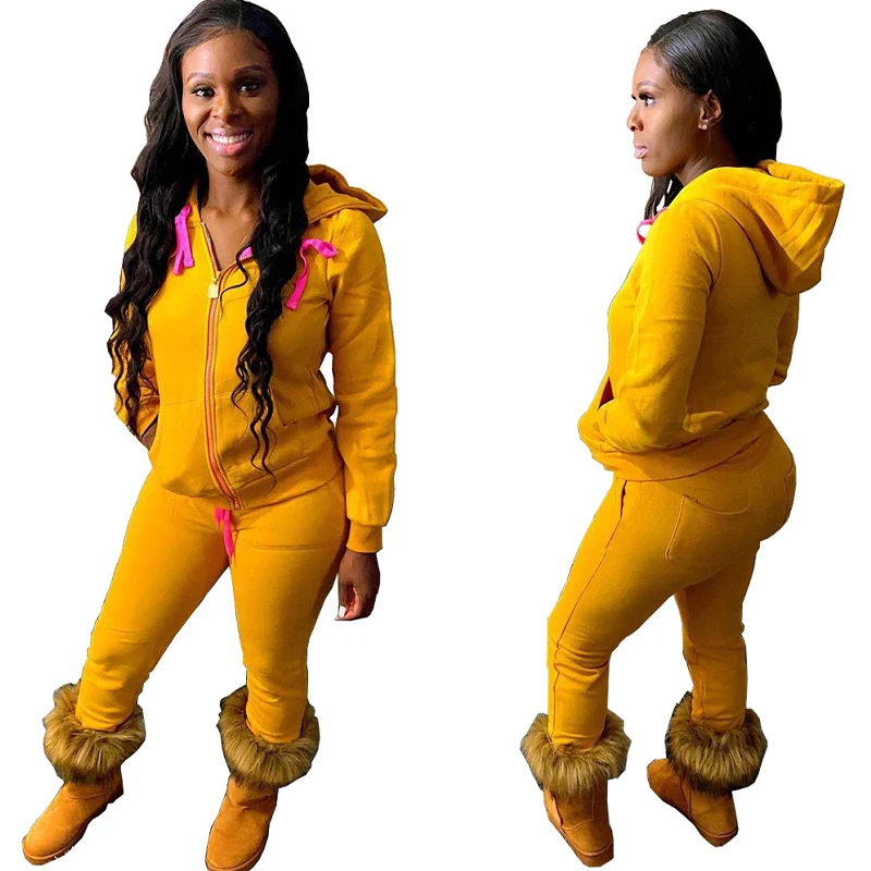 HAOYUAN Sexy Plus Size Clothing Two Piece Set Long Sleeve Hoodies Zip Coat Sporty Joggers Women Fashion Streetwear Matching Sets
HAOYUAN Sexy Plus Size Clothing Two Piece Set Long Sleeve Hoodies Zip Coat Sporty Joggers Women Fashion Streetwear Matching Sets