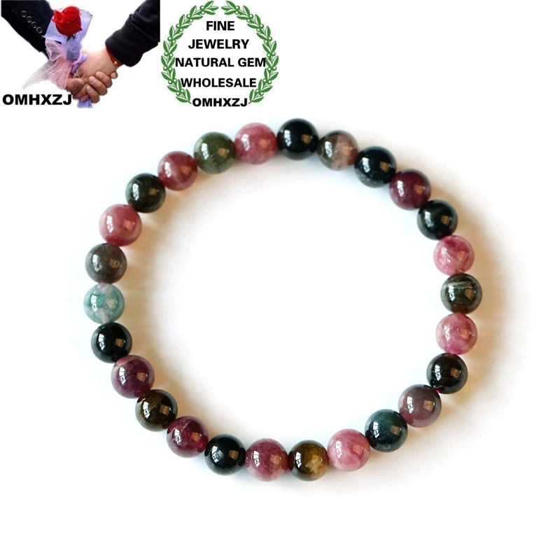 OMHXZJ Jewelry Wholesale CS133 European Hot Fine Fashion Woman Man Party Birthday Gift Natural Genuine Tourmaline Beads Bracelet
OMHXZJ Jewelry Wholesale CS133 European Hot Fine Fashion Woman Man Party Birthday Gift Natural Genuine Tourmaline Beads Bracelet